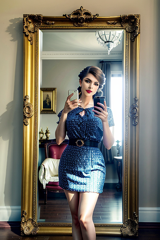 mirror photo poses girl